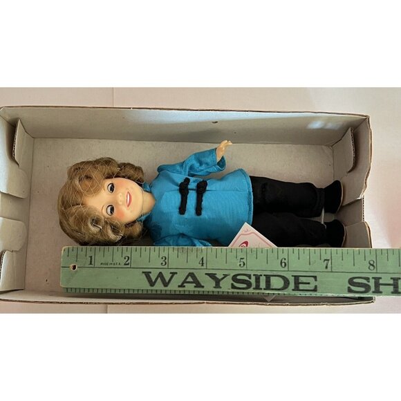 Vintage SHIRLEY TEMPLE 8" DOLL 1982 Ideal Asian Outfit Blue Black Box Tag - Picture 5 of 13